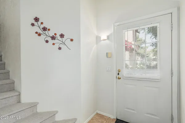 a view of a closet in a room