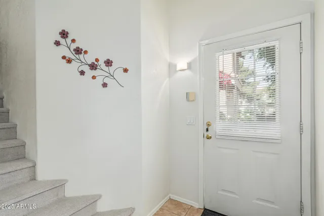 a view of a closet in a room