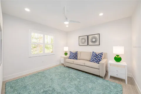 a view of a house with sitting area and furniture