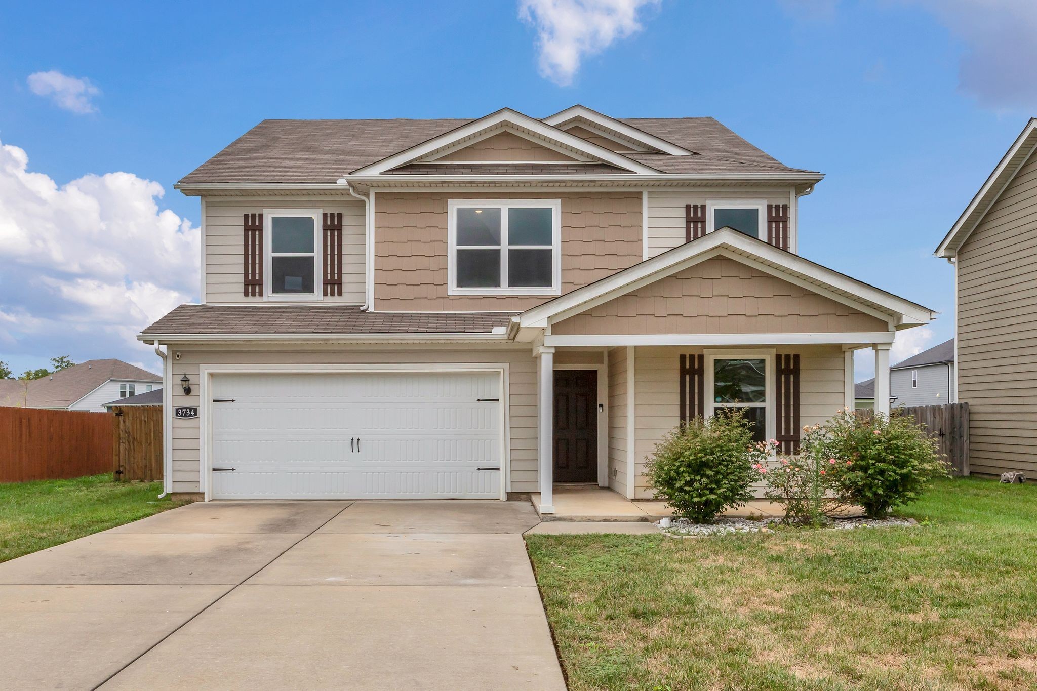 3734 Spahn Lane Murfreesboro, TN 37128 - Photo 24 of 25 a front view of a house with a yard