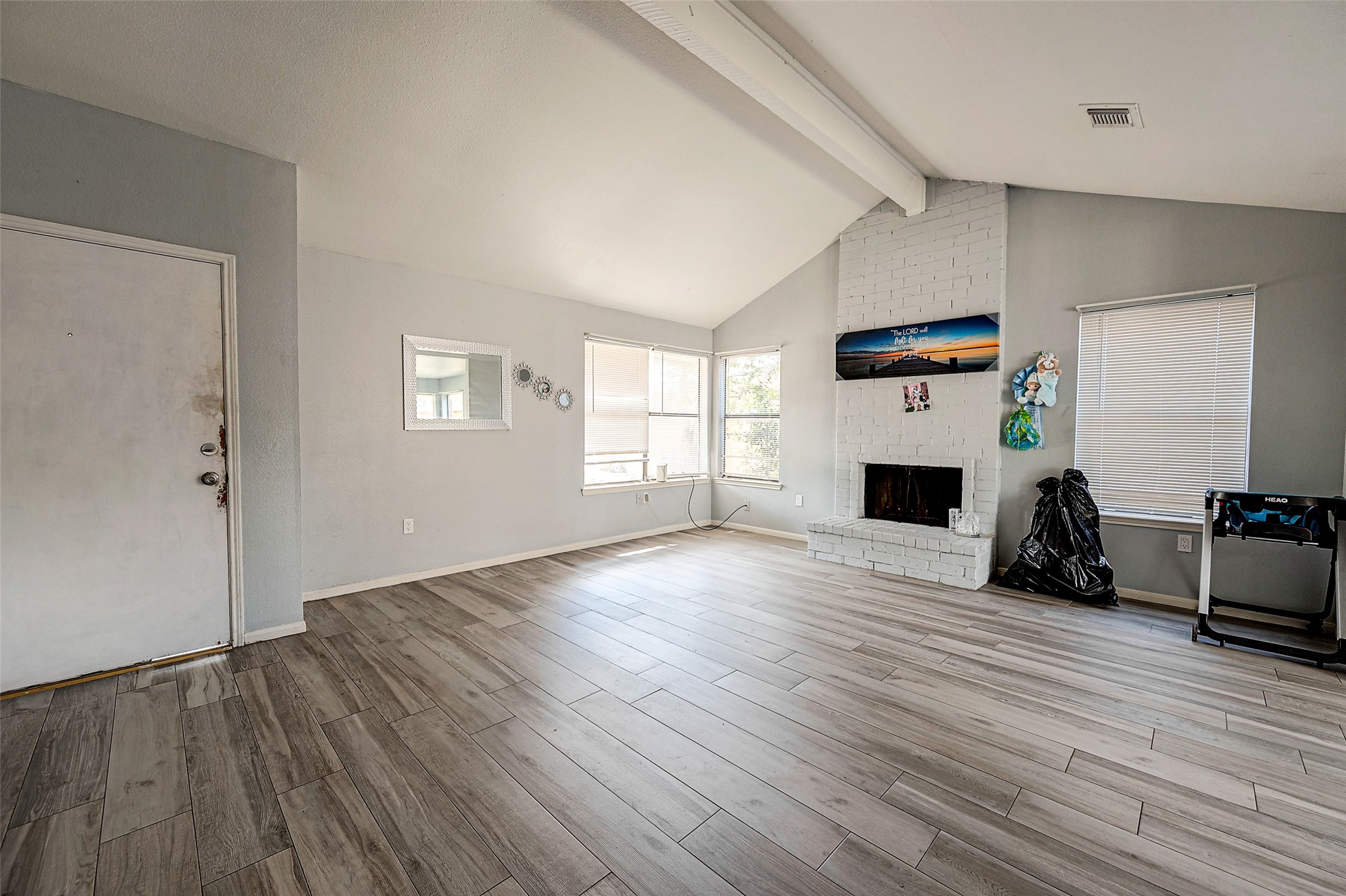 2226 Gray Hawk Lane Katy, TX 77449 - Photo 11 of 16 a living room with furniture and a fireplace