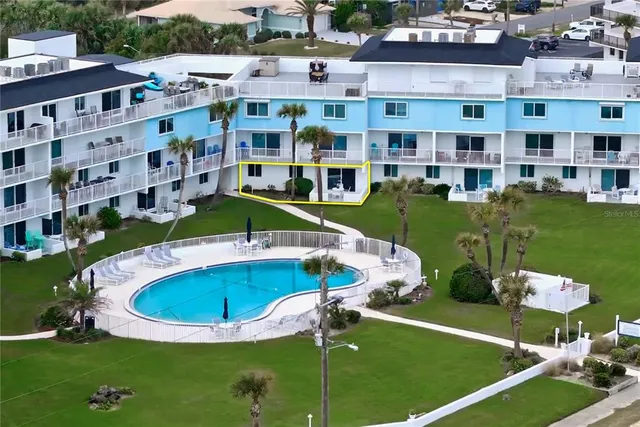 a view of a water from a balcony