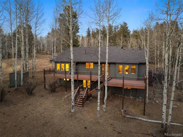 a view of outdoor space with seating area
