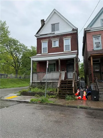 a front view of a house