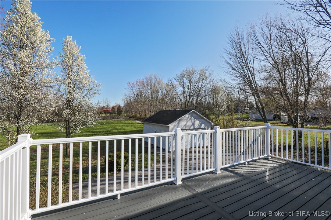 10 West County Line Road Scottsburg, IN 47177 - Photo 24 of 45 Back deck with Trex deck boards!