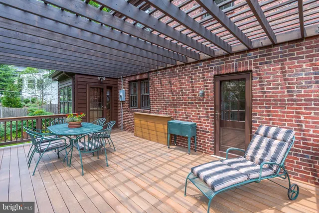 a outdoor space with furniture