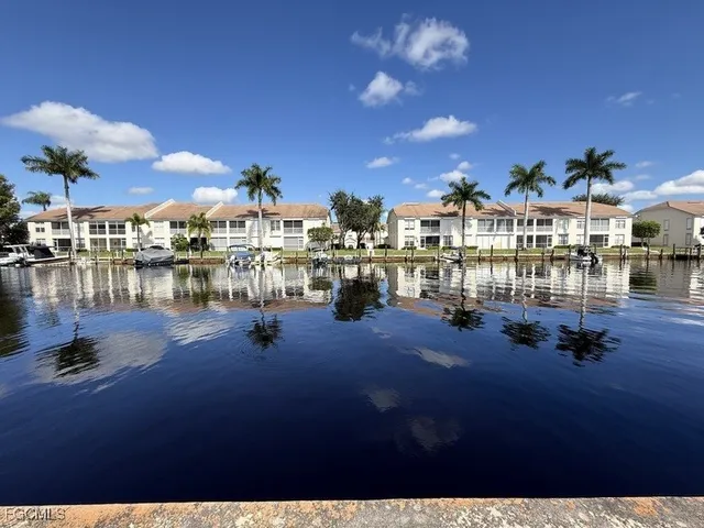 a view of a building and lake view