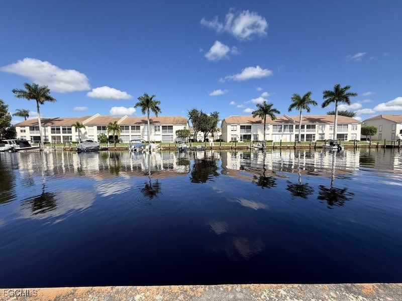 a view of a building and lake view