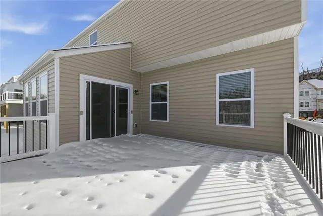 a view of a building with a road