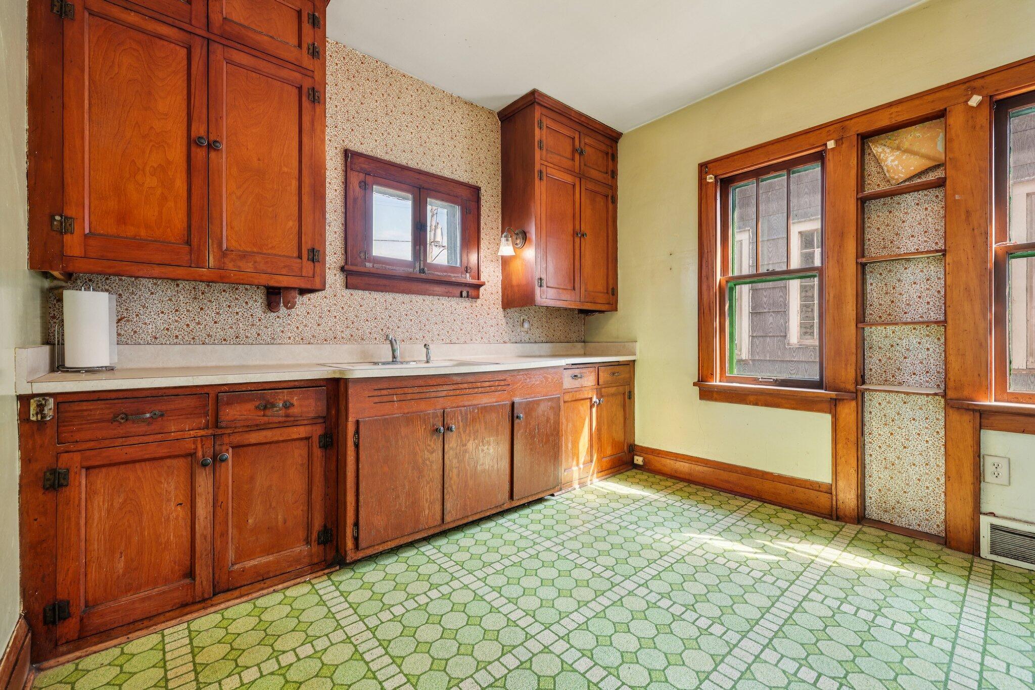 166 East Rosedale Avenue Milwaukee, WI 53207 - Photo 13 of 27 Kitchen with Wood Cabinets