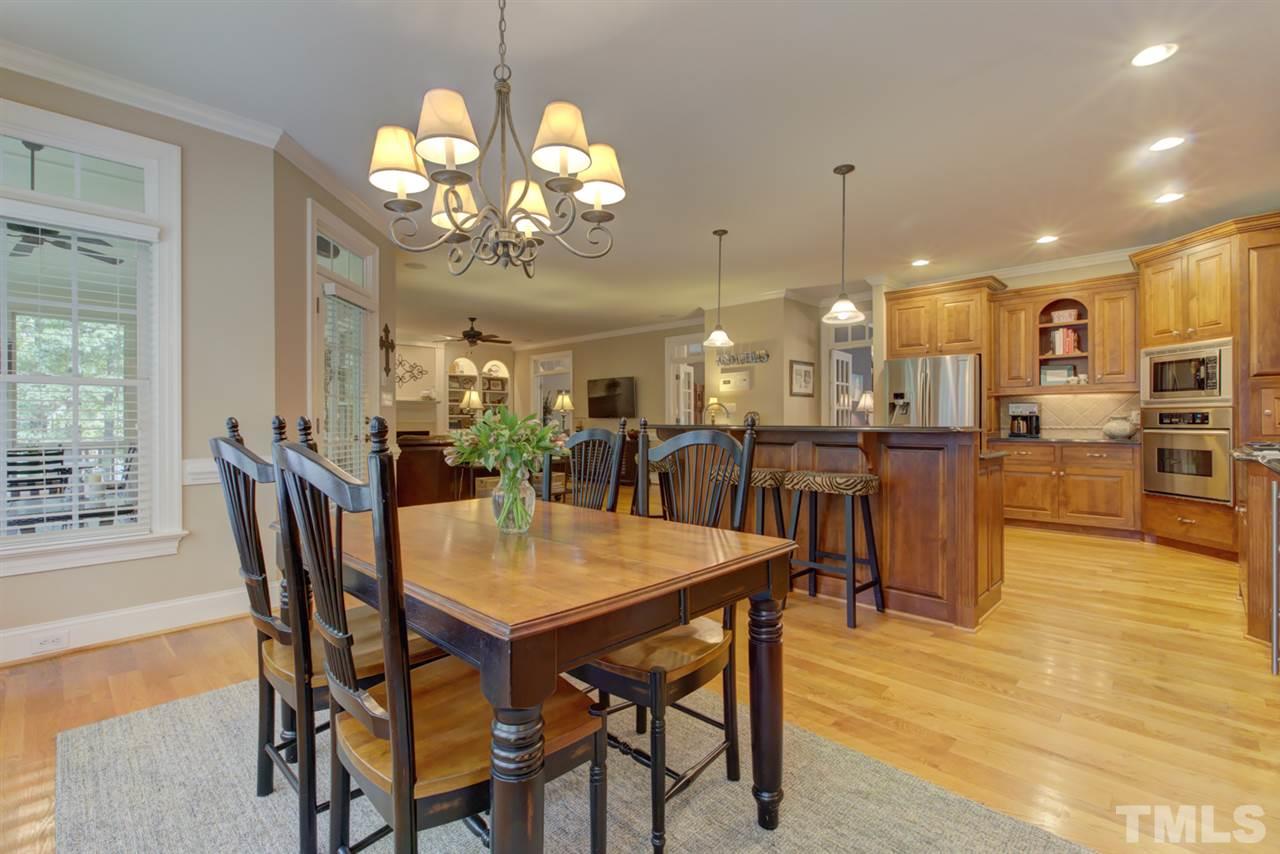 1009 Quiet Ridge Circle Raleigh, NC 27614 - Photo 13 of 30 Breakfast nook flows to open gourmet kitchen and family room