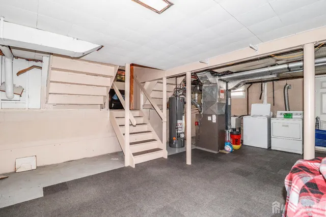 a view of storage and utility room