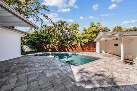a house view with a outdoor space