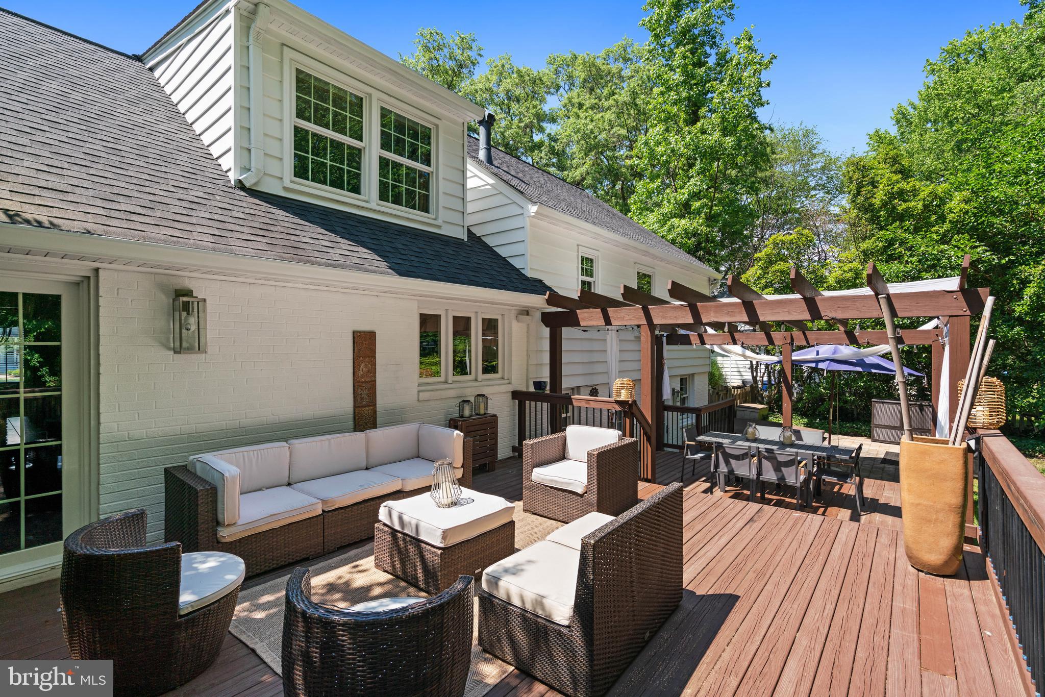 8611 Cyrus Place Alexandria, VA 22308 - Photo 36 of 49 Deck perfect for dining al fresco