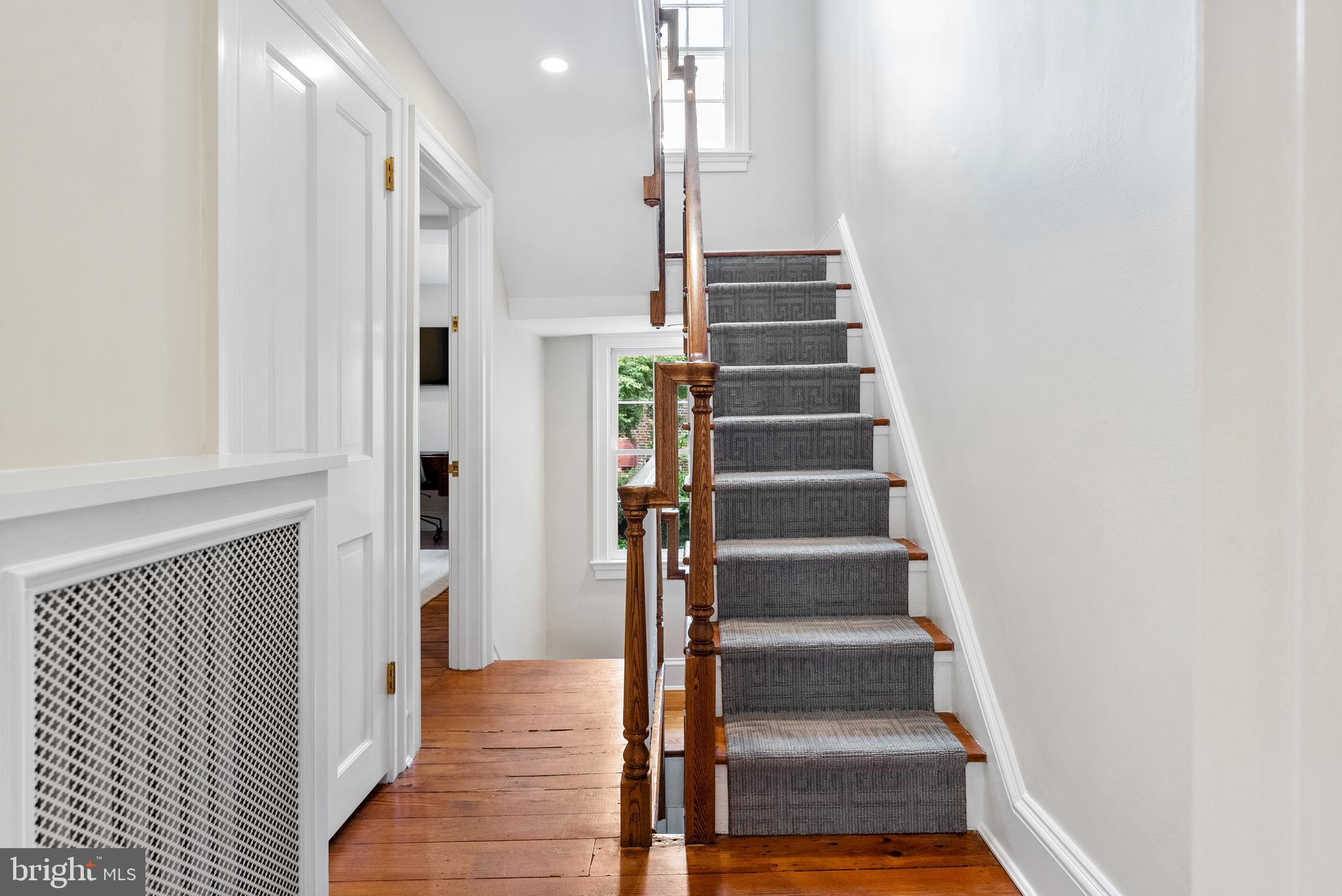 3403 O Street Northwest Washington, DC 20007 - Photo 17 of 35 a view of entryway and gallery with wooden floor