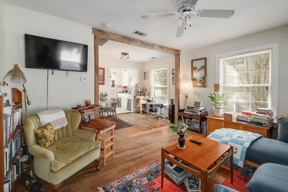 1006 East 44th Street Austin, TX 78751 - Photo 19 of 28 Open-concept layout connecting living and dining spaces