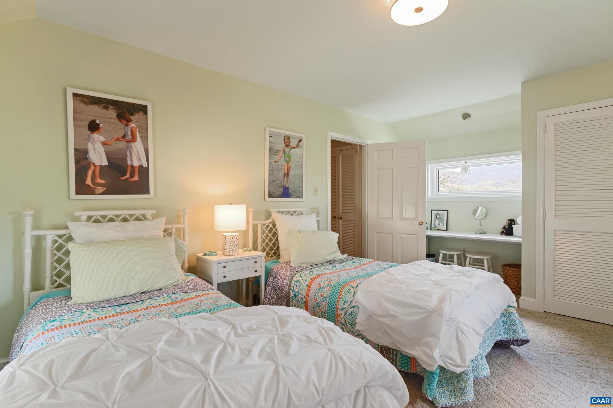 5614 Hot Springs Road Hot Springs, VA 24445 - Photo 40 of 71 a bedroom with two beds and a table