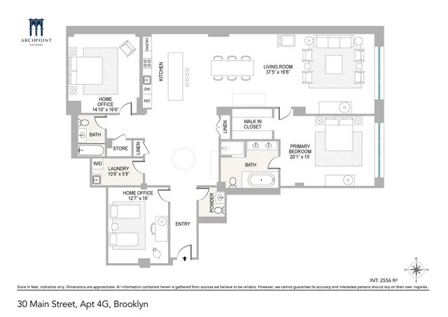 $2,385,000 | 30 Main Street, Unit 4G | DUMBO