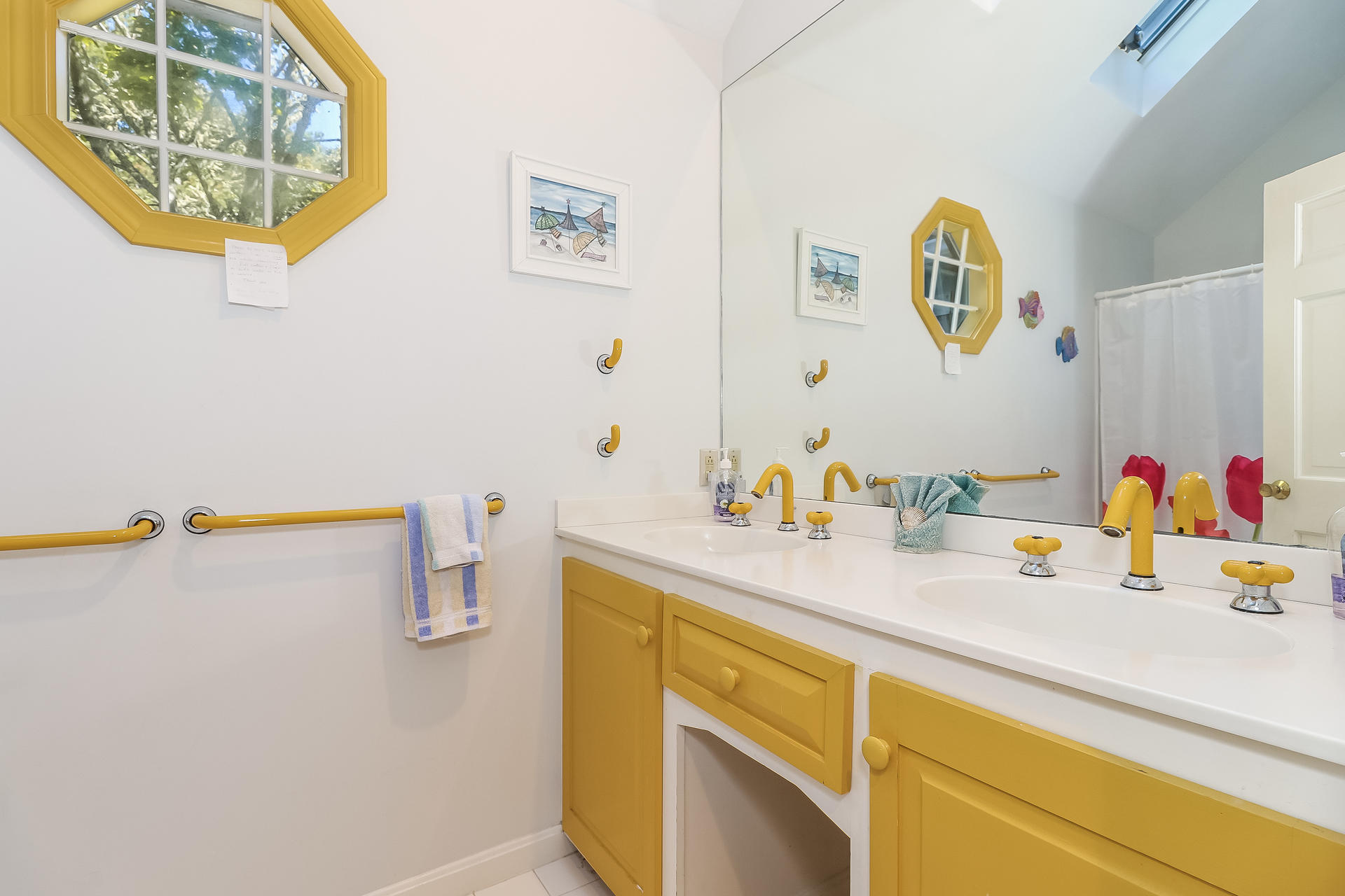 45 Brooks Road Harwich Port, MA 02646 - Photo 18 of 34 a bathroom with a sink mirror and vanity
