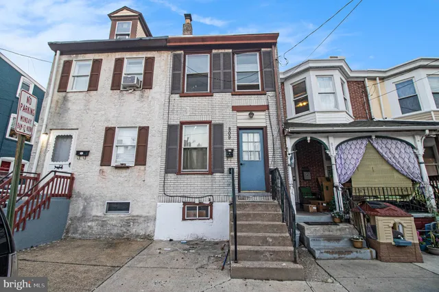 a front view of a house