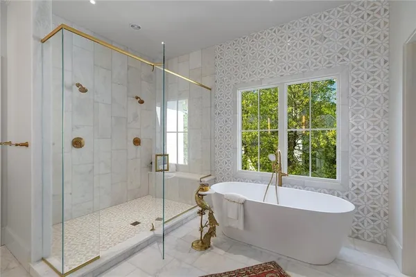 a view of a forest with a tree