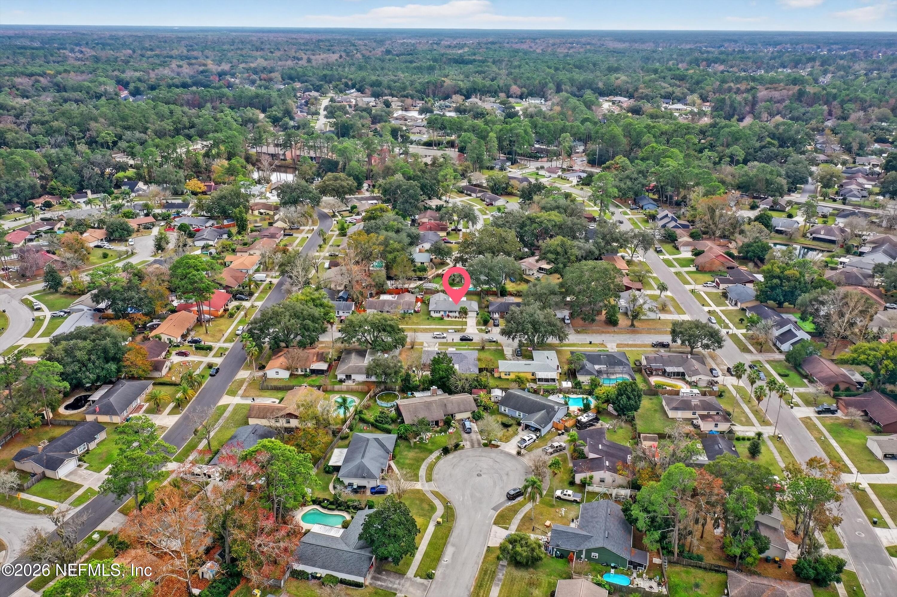3570 Grassy Ride Drive Jacksonville, FL 32223 - Photo 47 of 51 an aerial view of multiple house