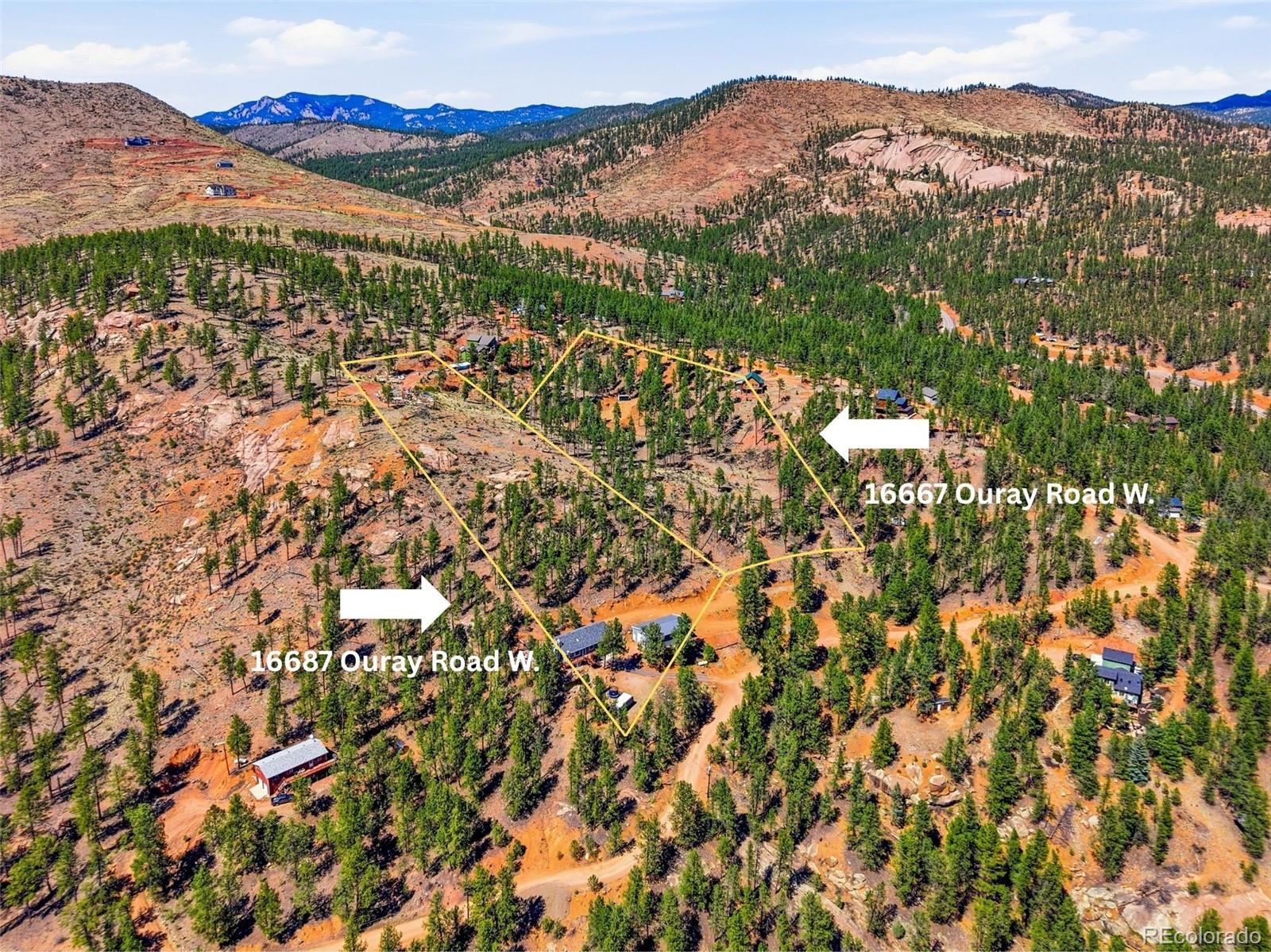 16687 Ouray Road West Pine, CO 80470 - Photo 37 of 49 a view of a city with mountain