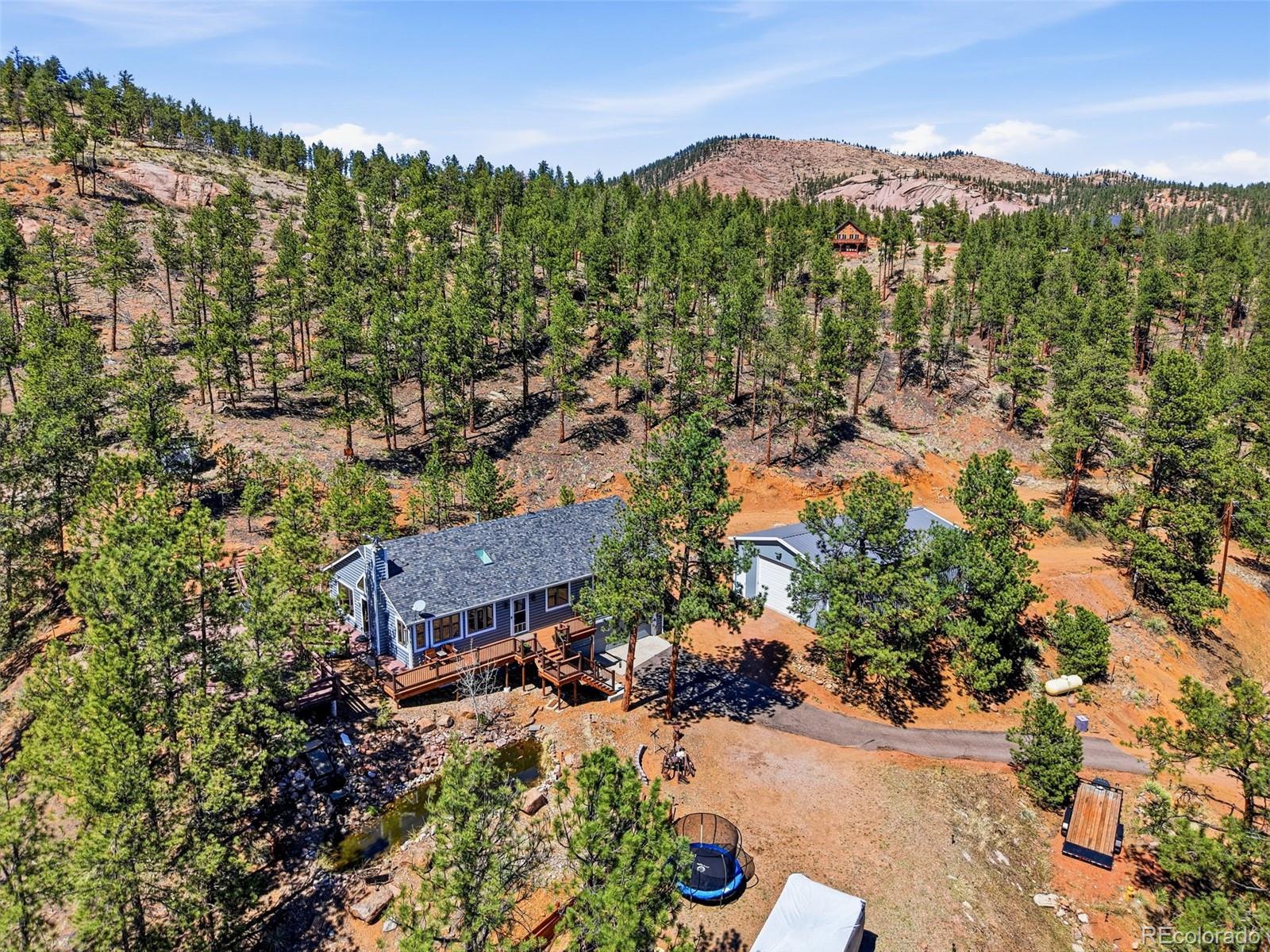 16687 Ouray Road West Pine, CO 80470 - Photo 44 of 49 an aerial view of a house with a yard