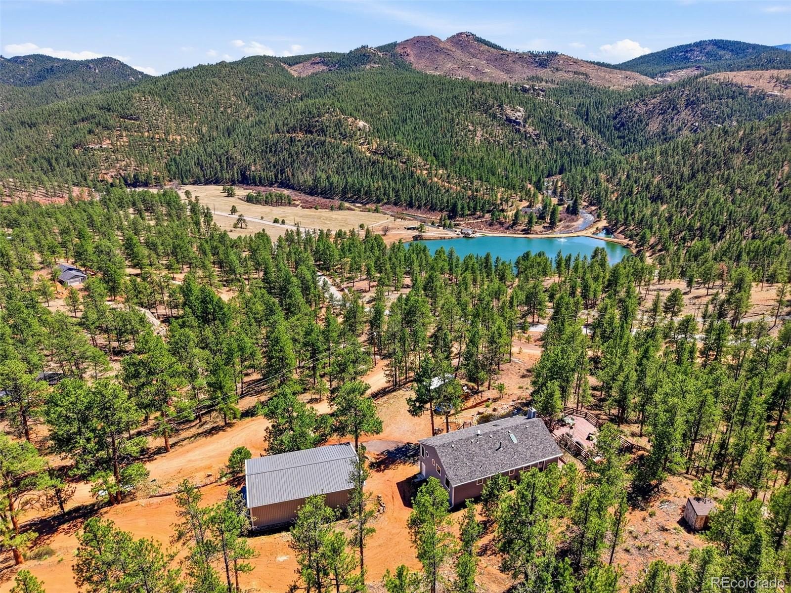 16687 Ouray Road West Pine, CO 80470 - Photo 45 of 49 an aerial view of a house with a yard