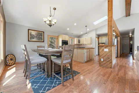 a bedroom with a bed and a table in it