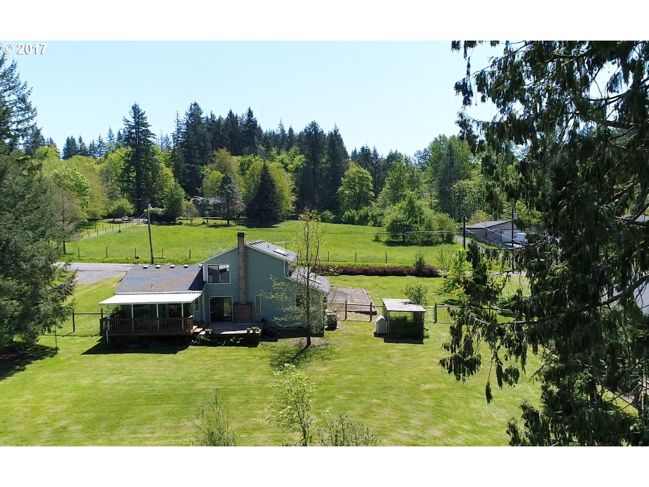 19637 Southeast Heuke Road Damascus, OR 97089 - Photo 12 of 14 a aerial view of a house with a yard