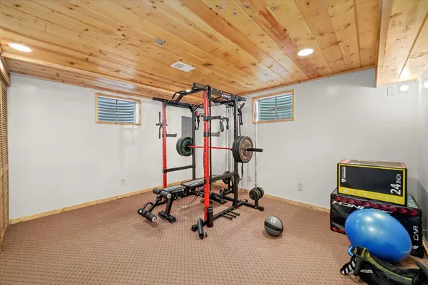 a view of gym equipment