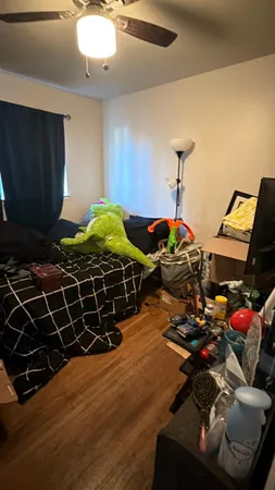 a room with lots of gym equipment