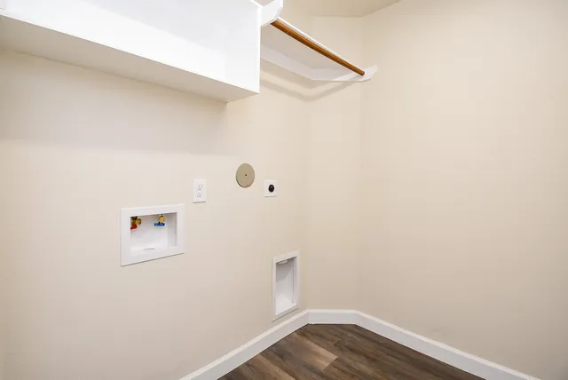 a view of a backyard with a garden