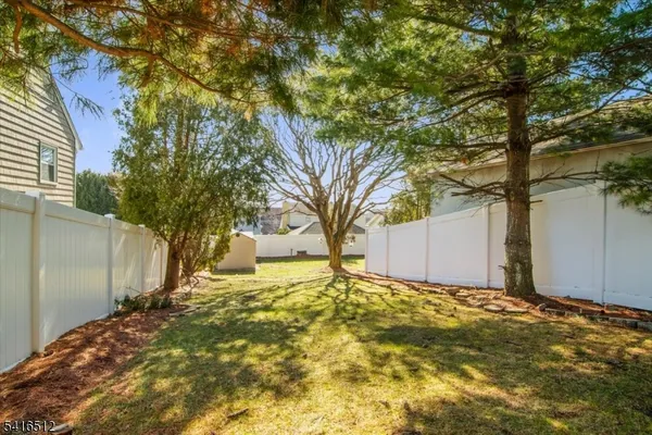 a view of backyard of house