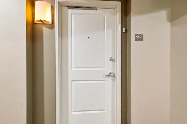 a view of a closet area