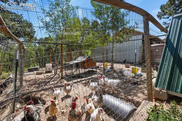 an aerial view of a house with a yard and mountain view in back