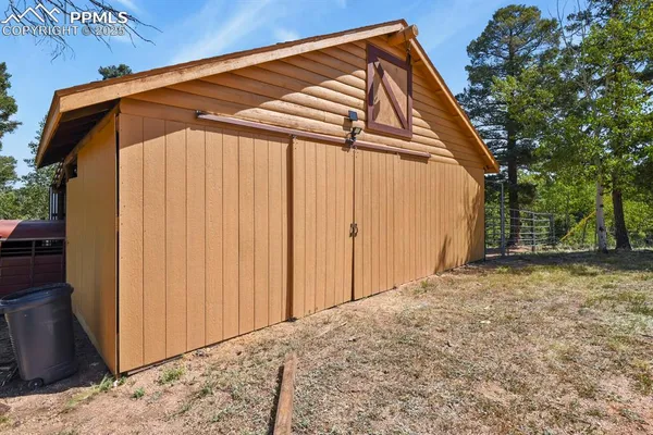 a backyard of a house