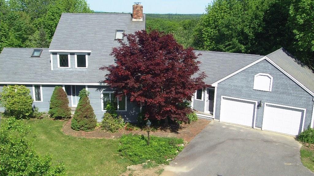 235 Flaggy Meadow Road Gorham, ME 04038 - Photo 2 of 35 Front drone view