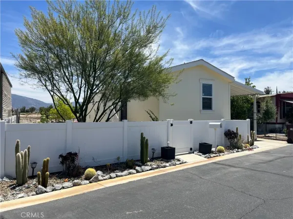 a view of a house with a patio