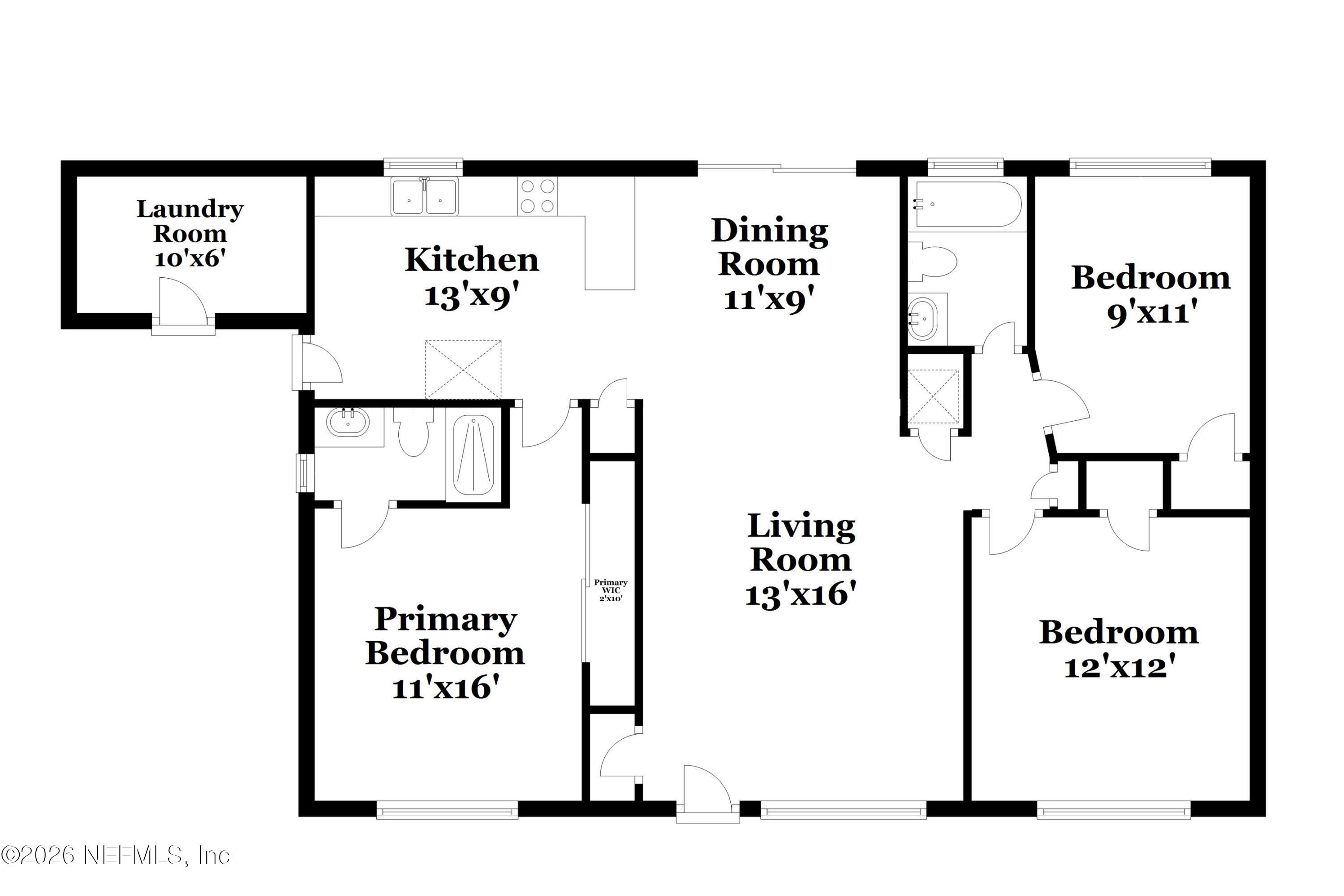 9572 Spottswood Road West Jacksonville, FL 32208 - Photo 16 of 16 101-photo-floor-plan-10044570