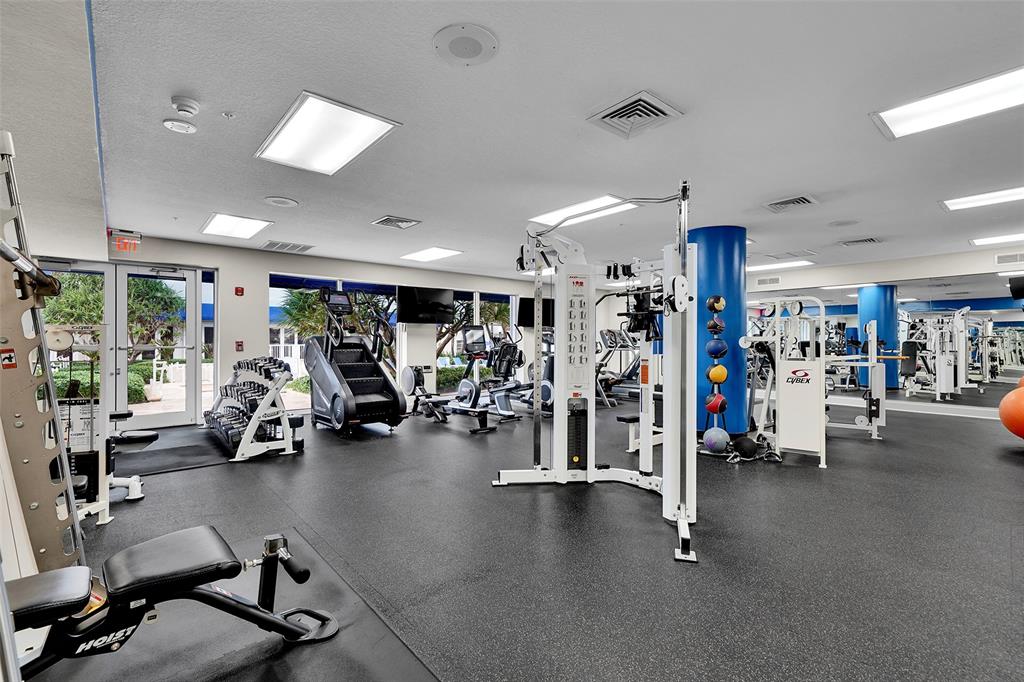 6001 North Ocean Drive, Unit 403 Hollywood, FL 33019 - Photo 46 of 58 a view of a room with gym equipment