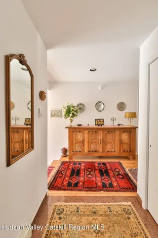 view of living room with wooden floor