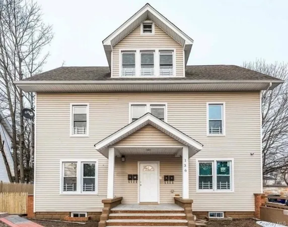 a front view of a house