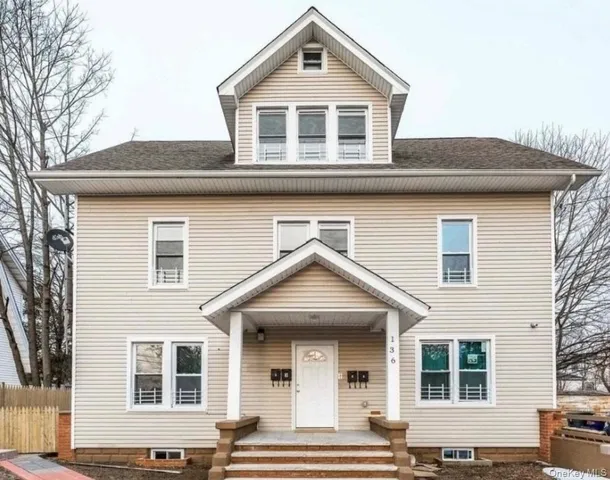 a front view of a house