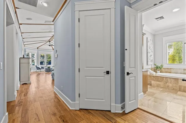 wooden floor in an empty room