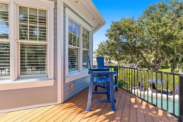 wooden floor in a balcony with wooden floor