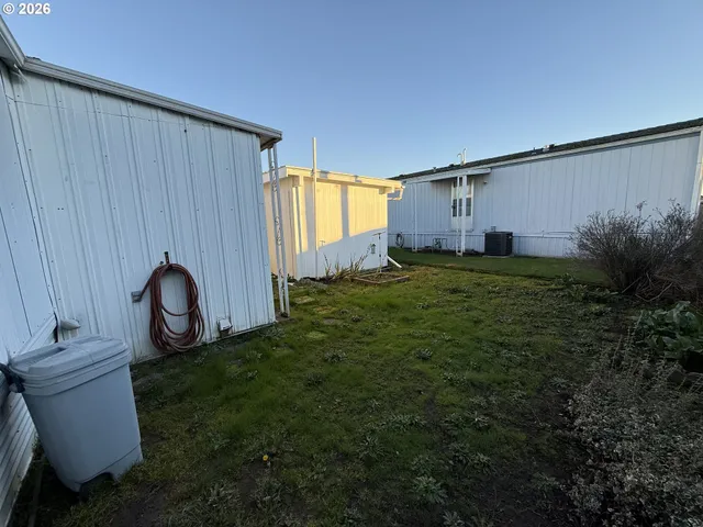 a backyard of a house