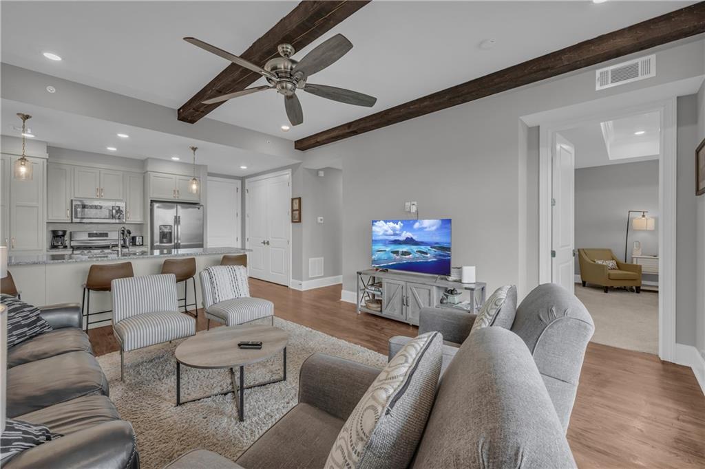 17 Cottage Lane Toccoa, GA 30577 - Photo 36 of 50 a living room with furniture and a view of kitchen
