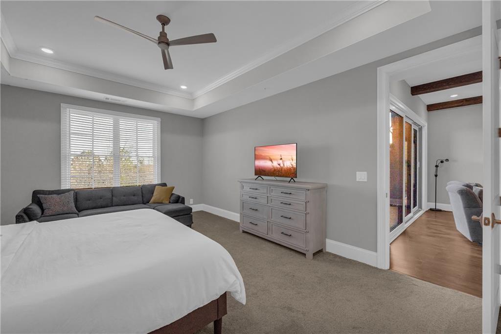 17 Cottage Lane Toccoa, GA 30577 - Photo 39 of 50 a bedroom with furniture and a tv